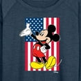 thumbnail image 3 of Disney - Mickey Flag - Women's Lightweight French Terry Long Sleeve Shirt, 3 of 5