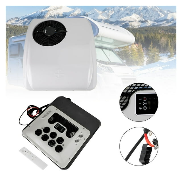 RV Air Conditioner Heat Pump Camper Non-Ducted Rooftop AC Unit Heater/Cooling