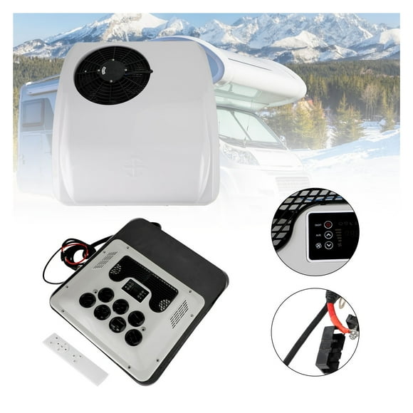 RV Air Conditioner Heat Pump Camper Non-Ducted Rooftop AC Unit Heater/Cooling