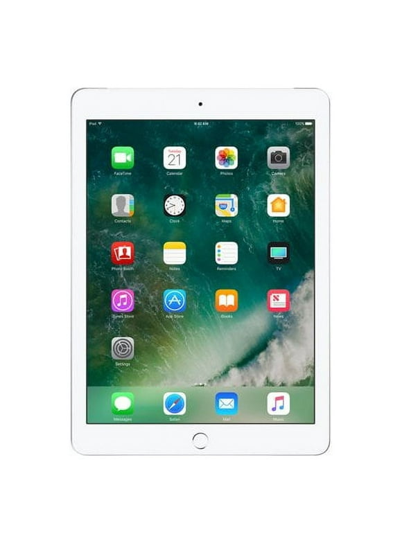 Restored Apple 9.7-inch iPad Wi-Fi + Cellular - 5th generation - tablet - 32 GB - 9.7" IPS (2048 x 1536) - 3G, 4G - LTE - silver (Refurbished)