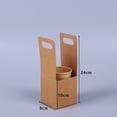 thumbnail image 3 of Tasse à Café Jetable – Plateau à Poignée Double Tasse pour Emporter Support de Boisson en Papier Kraft pour Café Thé Thé, 3 of 6
