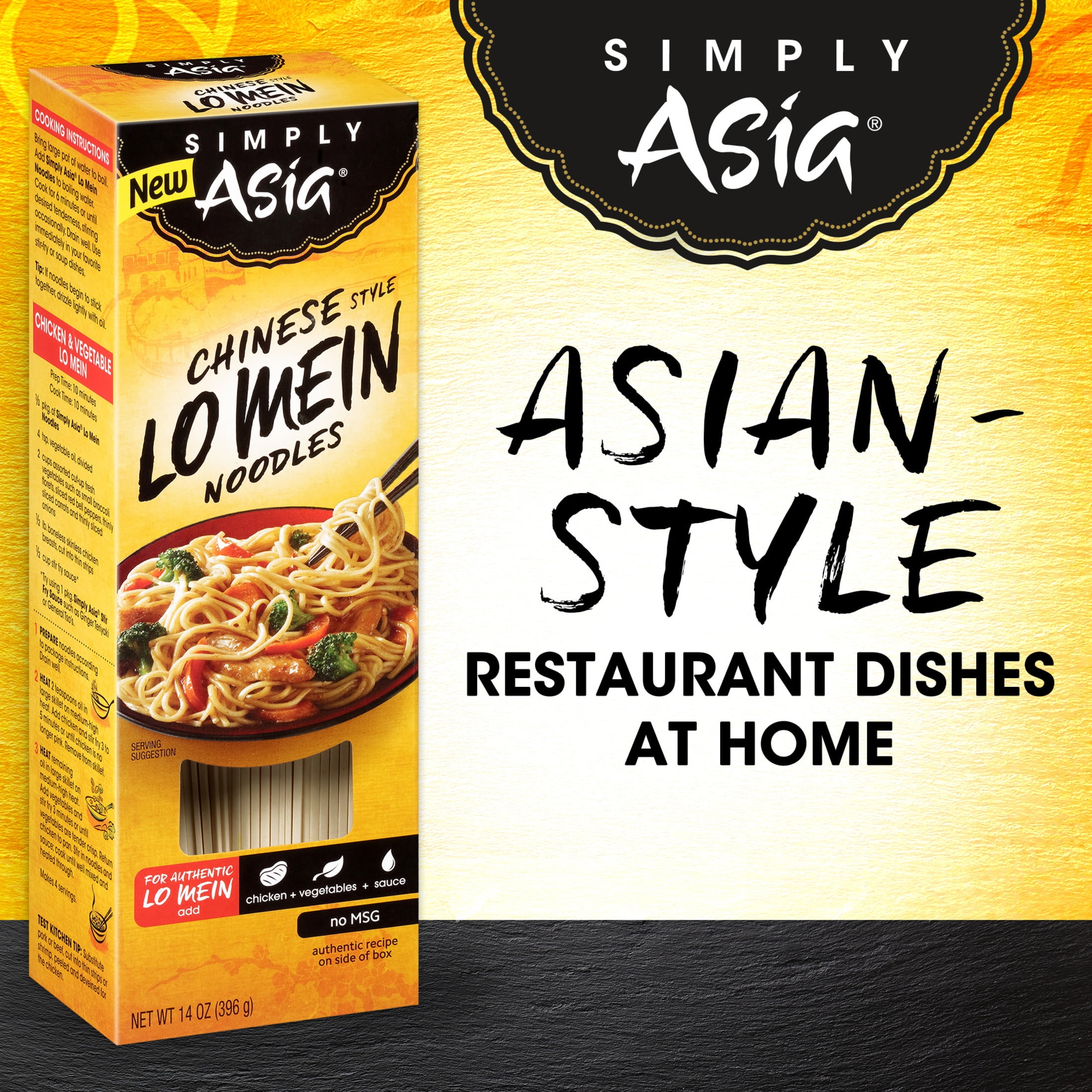Simply Asia Chinese Style Lo Mein Noodles, 14.0 oz Box