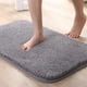 thumbnail image 3 of Naiovety Alfombra de baño antideslizante de poliéster, segura y seca con alfombra superabsorbente, y cómoda Juegos de accesorios de baño gris claro 40x60cm, 3 of 6