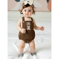 thumbnail image 5 of BemeyourBBs Infant Baby Boys First Birthday Outfit 1st Years Old Birthday Clothes Corduroy Rompers Overalls Bear Planet Sun Rugby Embroidery Buttons Sleeveless Bodysuits Jumpsuits Playsuit, 5 of 9