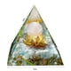 thumbnail image 1 of Estatuilla de decoración de arte de oficina en casa de curación de meditación de pirámide de cristal (F) Ehuebsd Libre de BPA, 1 of 8