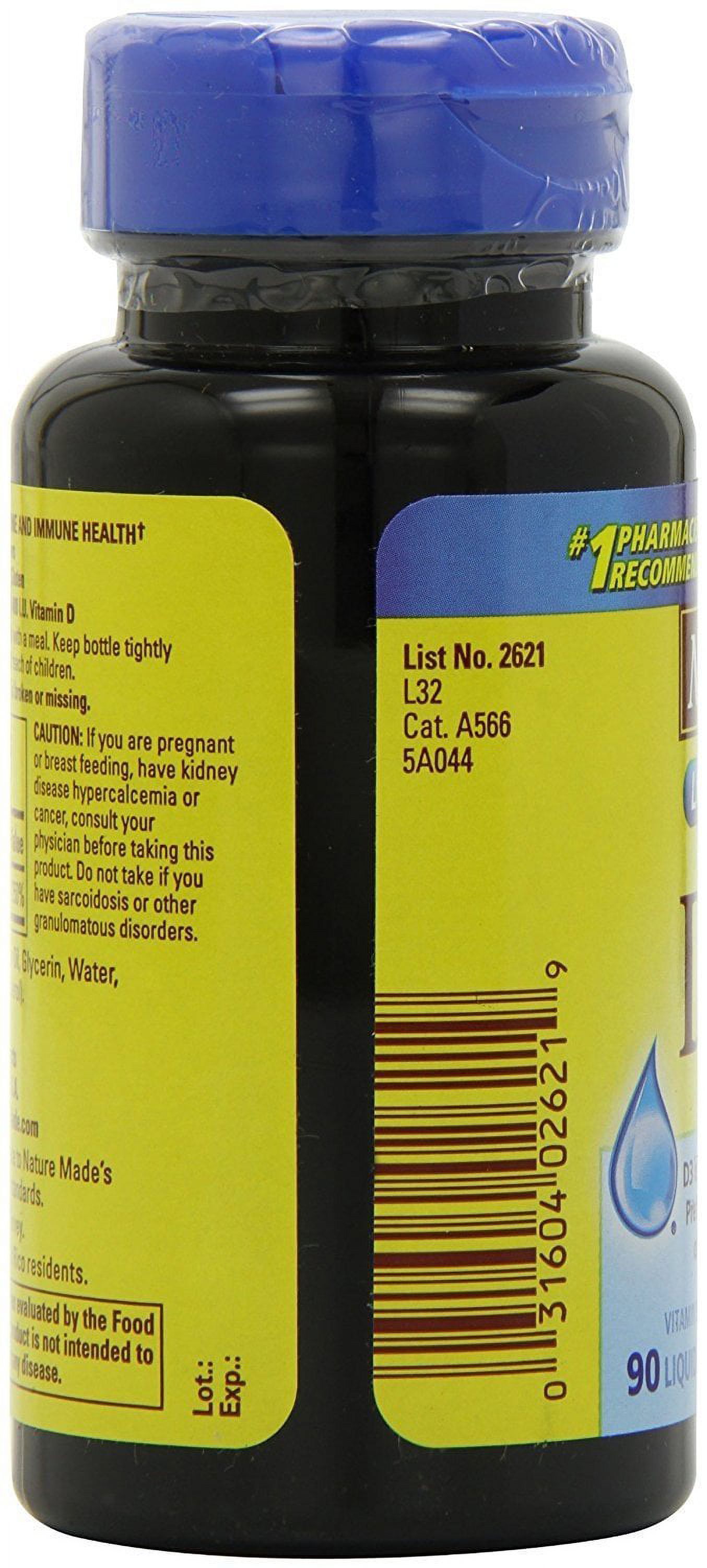 Nature Made Vitamin D3 Supplement, Supports Bone & Teeth 90 s