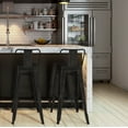 thumbnail image 5 of Simpli Home Rayne 30" Metal Bar Stool in Distressed Black (Set of 2), 5 of 11