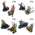 thumbnail image 3 of Carkhd 10 Kits 2/3/4/6 Pin Waterproof Electrical Auto Connector 2P 3P 4P 6P Male Female Plug With Wire Cable Harness For Car, 3 of 6