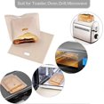 thumbnail image 3 of 6 Pcs Sacs Réutilisables pour Grille-Pain Sacs à Griller (16 * 16cm) Sac de Cuisson Résistant aux Hautes Températures pour Grille-Pain, Micro-Ondes, Four, 3 of 4