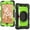 Black + Green, variant on Dteck iPad mini 5 Case / iPad mini 6 Case with Built in Screen Protector, Child Proof Heavy Duty Shockproof Kids Case with Rotating Stand Handle Pencil Holder for iPad mini 5/4 7.9", Red