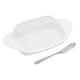 thumbnail image 3 of Suministros de cocina, plato de mantequilla en forma de barco con contenedor de mantequilla, caja de queso, muy recomendado Jadeshay A, 3 of 8
