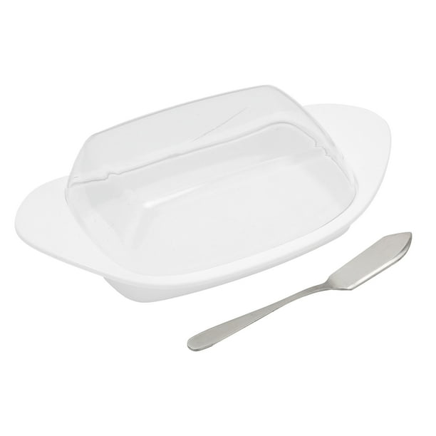 Plato de mantequilla NikouMX en forma de barco con recipiente para mantequilla
