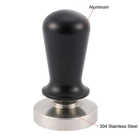 

51/53/58mm Calibrated Pressure Coffee Tamper Espresso Elastic Compactor 304 Stainless Steel Coffee Powder Hammer Aluminum Handle
