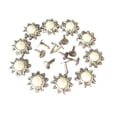 thumbnail image 1 of veasfak 10 Ensembles de Rivets Perles pour Chaussures DIY Sacs Décor, 1 of 8