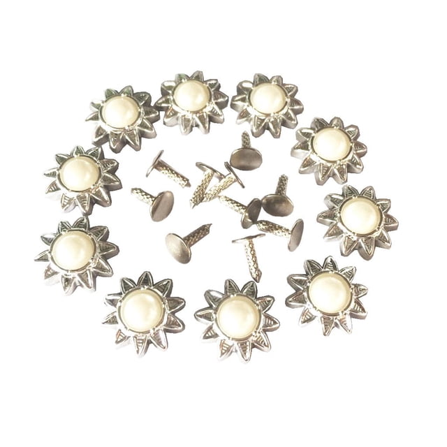 veasfak 10 Ensembles de Rivets Perles pour Chaussures DIY Sacs Décor