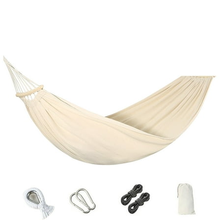 geerera Beige Hammockbed Big SizeWeighs Up To 600LBS Suitable For Outdoor Patio Camping