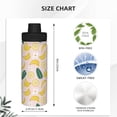 thumbnail image 3 of Cauagu Banana With Leaves Print 18oz Vacuum Insulated Stainless Steel Water Bottle,Coffee Travel Mug Spill Proof with Lid,Thermos Cup for Keep Hot/Ice Water Drinks, 3 of 7