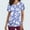 C-Purple, variant on Rciityk Scrub Tops Women V Neck Nurse Uniform Shirts with Pockets Casual Floral Printed Short Sleeve Working Medicals Blouse