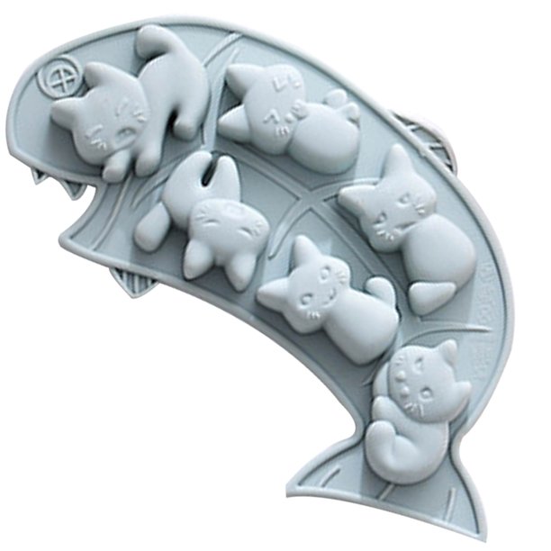 Molde De Silicona Para Halloween, Molde Para Caramelos En Forma De Pez, Resistente Al Calor, Antiadherente, Molde Para Bandeja De Hielo, Fácil De Quitar, Diy Para Cocina, Refrigerador, Horno 1 Uds. matsuzay HA027504-02