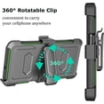 thumbnail image 2 of Takfox Case For Motorola Moto G Stylus 5G 2023,Shockproof Heavy Duty Rugged Locking Swivel Holster Belt Clip Kickstand Full Body Hard Shell Phone Cover Case,Green, 2 of 7