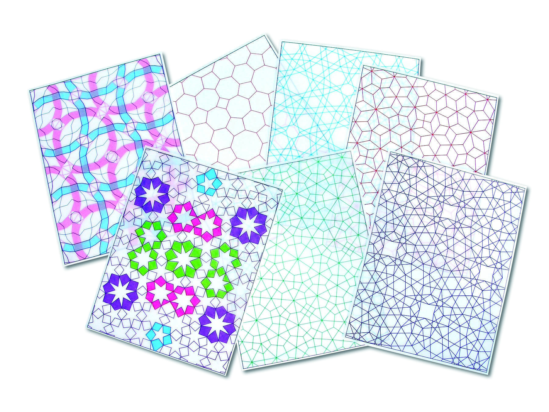 Roylco SemiTransparent Vellum Like Tessellations Glassine Paper, 8.5