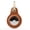 Brown, variant on 1 Pack Tuskd Land for Apple AirTag Leather Key Ring - Black