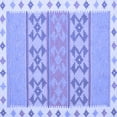 thumbnail image 1 of Ahgly Company Machine Washable Indoor Square Abstract Blue Contemporary Area Rugs, 5' Square, 1 of 4