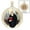 Yellow Gold, variant on Saint Benedict Scalloped Round Religious Medal Color - 2/3 Inch Size of Dime, Sterling Silver