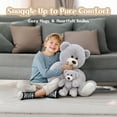 thumbnail image 3 of MorisMos 39 " Giant Teddy Bear Mommy and Baby Soft Plush Bear Stuffed Animal, 3 of 7
