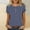 Navy polka dot t shirt for women a1, variant on Polka Dot T-Shirt For Women Short Sleeve Round Neck Button Down Casual Basic Top Party Wear Fashion Clothes, Red M