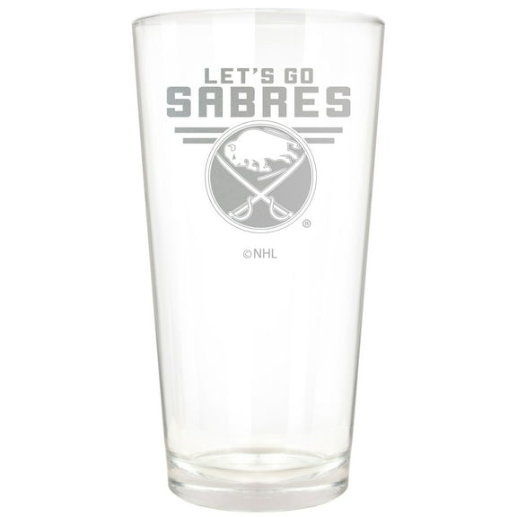 Buffalo Sabres Etched 16oz. Rally Cry Pint Glass