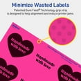 thumbnail image 5 of Avery Printable Heart Labels, Neon Magenta, 2-9/32" x 1-27/32", 960ct, 5 of 11