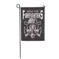 thumbnail image 1 of LADDKE Firefighters Emblem Label Fireman Head in Helmet and Two Garden Flag Decorative Flag House Banner 12x18 inch, 1 of 1