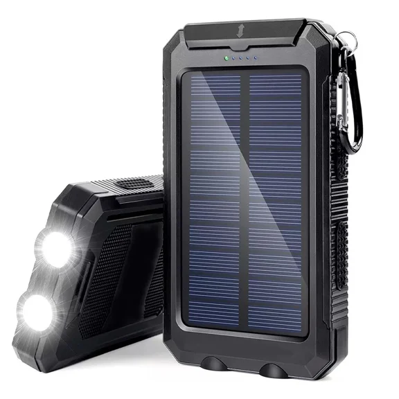 Solar Charger-10000mAh Solar Charger Power Bank -Portable Solar Phone Battery Panel Charger, QC3.0 Dual USB Port Battery Pack Charger Portable For All Cell Phones ,The Best Gift For Festival