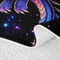thumbnail image 5 of meiyoeat Kawaii Space Dragon Twin Quilt Set for Boys Girls, Galaxy Starry Satrs Twin Coverlet Set, Purple Blue, 2pcs, 5 of 7