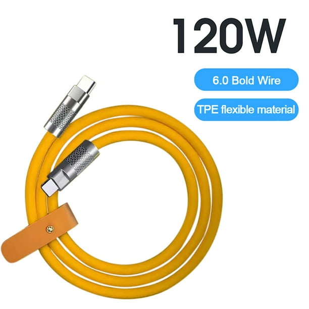 Cable De Carga Cable De Carga 120W 6A Cable de carga OD6.0mm USB Tipo-C Cable de carga Accesorios para interruptor NS