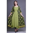 thumbnail image 2 of Bimba Robe Anarkali Imprimée pour Femmes Sans Manches Longue Kurta Indienne Ethnique, 2 of 6
