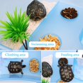thumbnail image 4 of WASHWEPE 1Pcs reptile enclosure mini Amphibious Tank Plastic Blue Ventilation for Frogs, 4 of 8