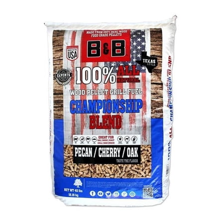 B&B Charcoal 40 lbs Champion Blend Pellets