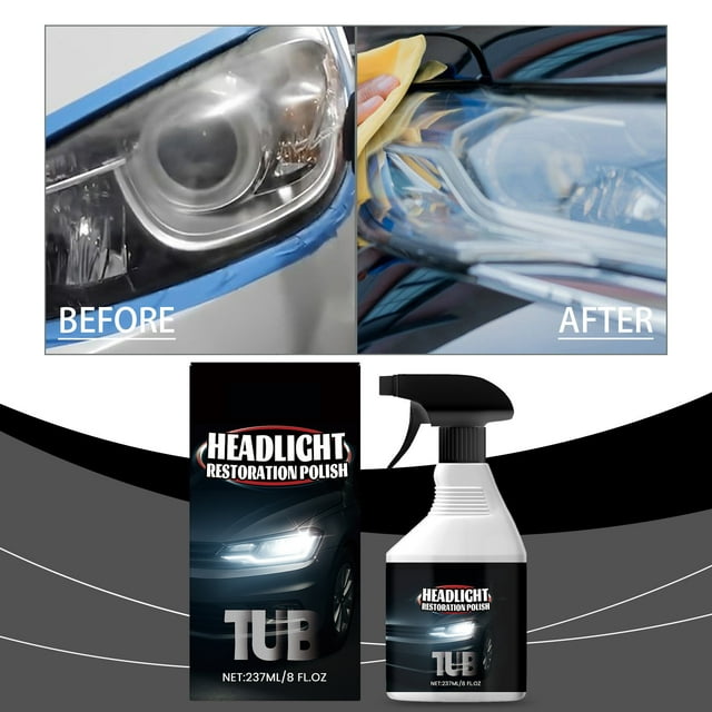 BotaniNest Headlight Lamp Oxidation Cleaning Care Universal Headlight Light Enhancer 237ml