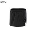 thumbnail image 2 of Falda de natación con cintura dividida para mujer Parte inferior de natación con falda y cordón deportivo con panty incorporado - Negro MFZFUKR BST3000266-2, 2 of 7