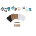 thumbnail image 5 of 30 marcos de fotos de cartón de papel kraft para bricolaje con clips de madera y cuerda, blanco/negro/marrón tres colores y cada color 10 piezas, ideal para decoración del hogar (3" x 4") JFHHH pequeña, 5 of 5