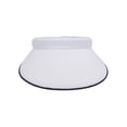 thumbnail image 2 of MG Women's Cotton Twill Clip-On Visor-4115 - White, 2 of 2