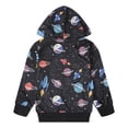 thumbnail image 3 of Toddler Space Sweatshirts Casual Pullover Cotton Crewneck Hoodie Kids Winter Clothes 3T (planet-8140), 3 of 4