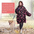 thumbnail image 4 of Wearable Oversized Blanket,Breast Cancer Wearable Blanket Hoodie for Adults,Cozy Hooded Blankets with Super Pockets,Super Warm Fuzzy Pullover for Women & Men, 4 of 6