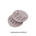 thumbnail image 2 of Dalazy 1 Paire de Chaussettes d'Avant-pied en Coton pour Femmes, Respirantes, Réutilisables, Violettes, 2 of 6