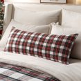 thumbnail image 1 of Funda de Almohada Decorativa MIULEE 36x14 Pulgadas Cuadros Rojos y Blancos, 1 of 5