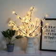 thumbnail image 3 of Lámpara de rama LED, 20 luces LED de hadas decorativas con batería cargada para la decoración de la habitación del hogar el día de Navidad Adepaton LL-2336-3, 3 of 8