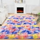 thumbnail image 1 of Alfombra de Área Noahas Arcoíris 120x180 cm Azul/Amarillo de Pelo Alto, 1 of 7