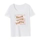 thumbnail image 4 of Camiseta para mujer con cuello redondo, camiseta básica suave para viaje, regalo del día de San Valentín L, 4 of 7